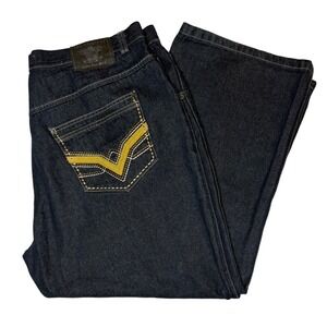 Vintage PJ Mark Jeans Mens 40x28 Dark Wash Relaxed Straight 90s Skater Y2K